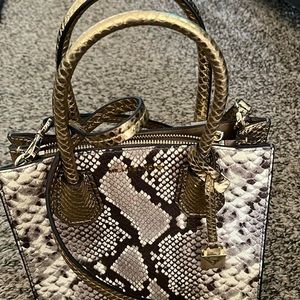 Michael Kors Mercer Crossover Snakeskin Purse